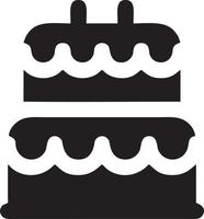 Cake icon symbol vector image. Illustration of the bakery birthday isolated design image. EPS 10