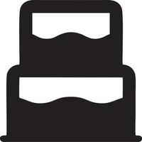 Cake icon symbol vector image. Illustration of the bakery birthday isolated design image. EPS 10