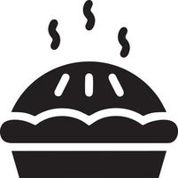 Cake icon symbol vector image. Illustration of the bakery birthday isolated design image. EPS 10