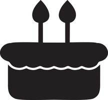 Cake icon symbol vector image. Illustration of the bakery birthday isolated design image. EPS 10