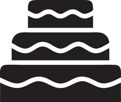 Cake icon symbol vector image. Illustration of the bakery birthday isolated design image. EPS 10