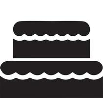 Cake icon symbol vector image. Illustration of the bakery birthday isolated design image. EPS 10