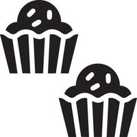 Cake icon symbol vector image. Illustration of the bakery birthday isolated design image. EPS 10