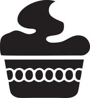 pastel icono símbolo vector imagen. ilustración de el panadería cumpleaños aislado diseño imagen. eps 10