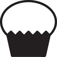 Cake icon symbol vector image. Illustration of the bakery birthday isolated design image. EPS 10