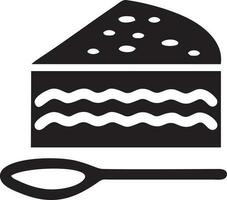 Cake icon symbol vector image. Illustration of the bakery birthday isolated design image. EPS 10