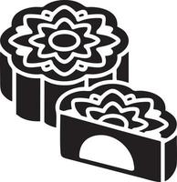 Cake icon symbol vector image. Illustration of the bakery birthday isolated design image. EPS 10