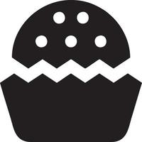 Cake icon symbol vector image. Illustration of the bakery birthday isolated design image. EPS 10