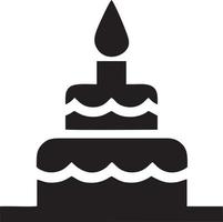 Cake icon symbol vector image. Illustration of the bakery birthday isolated design image. EPS 10