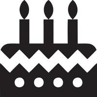 Cake icon symbol vector image. Illustration of the bakery birthday isolated design image. EPS 10