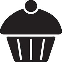 Cake icon symbol vector image. Illustration of the bakery birthday isolated design image. EPS 10