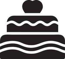 Cake icon symbol vector image. Illustration of the bakery birthday isolated design image. EPS 10