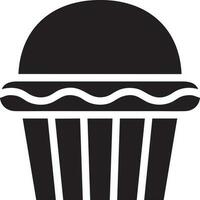 Cake icon symbol vector image. Illustration of the bakery birthday isolated design image. EPS 10