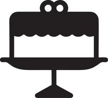 Cake icon symbol vector image. Illustration of the bakery birthday isolated design image. EPS 10