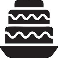 Cake icon symbol vector image. Illustration of the bakery birthday isolated design image. EPS 10