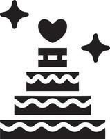 Cake icon symbol vector image. Illustration of the bakery birthday isolated design image. EPS 10