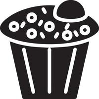 Cake icon symbol vector image. Illustration of the bakery birthday isolated design image. EPS 10