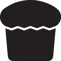 Cake icon symbol vector image. Illustration of the bakery birthday isolated design image. EPS 10