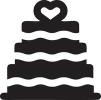 Cake icon symbol vector image. Illustration of the bakery birthday isolated design image. EPS 10