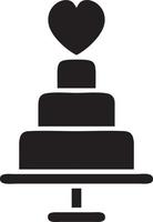 Cake icon symbol vector image. Illustration of the bakery birthday isolated design image. EPS 10