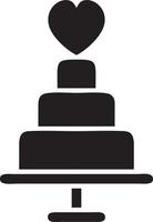 Cake icon symbol vector image. Illustration of the bakery birthday isolated design image. EPS 10