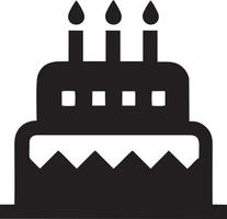 Cake icon symbol vector image. Illustration of the bakery birthday isolated design image. EPS 10