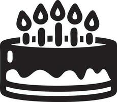 Cake icon symbol vector image. Illustration of the bakery birthday isolated design image. EPS 10