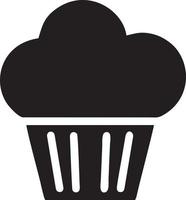 Cake icon symbol vector image. Illustration of the bakery birthday isolated design image. EPS 10