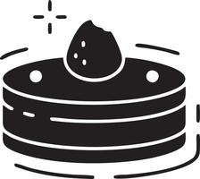 Cake icon symbol vector image. Illustration of the bakery birthday isolated design image. EPS 10