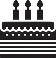 Cake icon symbol vector image. Illustration of the bakery birthday isolated design image. EPS 10