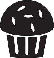 Cake icon symbol vector image. Illustration of the bakery birthday isolated design image. EPS 10