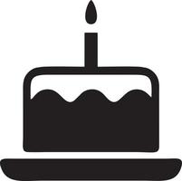 Cake icon symbol vector image. Illustration of the bakery birthday isolated design image. EPS 10