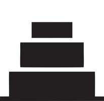 Cake icon symbol vector image. Illustration of the bakery birthday isolated design image. EPS 10