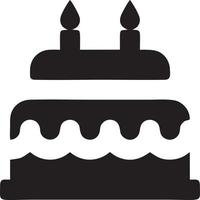 Cake icon symbol vector image. Illustration of the bakery birthday isolated design image. EPS 10