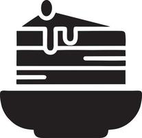 Cake icon symbol vector image. Illustration of the bakery birthday isolated design image. EPS 10