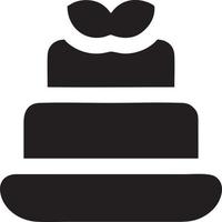 Cake icon symbol vector image. Illustration of the bakery birthday isolated design image. EPS 10