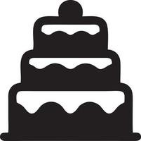 Cake icon symbol vector image. Illustration of the bakery birthday isolated design image. EPS 10