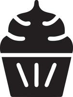 Cake icon symbol vector image. Illustration of the bakery birthday isolated design image. EPS 10