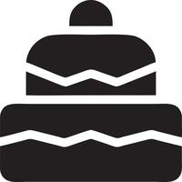 Cake icon symbol vector image. Illustration of the bakery birthday isolated design image. EPS 10