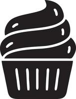 Cake icon symbol vector image. Illustration of the bakery birthday isolated design image. EPS 10