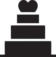 Cake icon symbol vector image. Illustration of the bakery birthday isolated design image. EPS 10