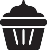 Cake icon symbol vector image. Illustration of the bakery birthday isolated design image. EPS 10