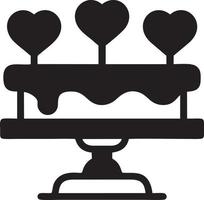 Cake icon symbol vector image. Illustration of the bakery birthday isolated design image. EPS 10