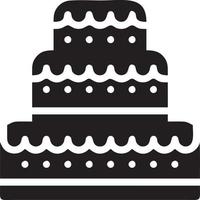 Cake icon symbol vector image. Illustration of the bakery birthday isolated design image. EPS 10