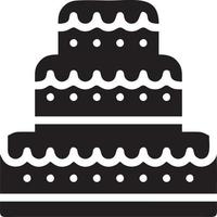 Cake icon symbol vector image. Illustration of the bakery birthday isolated design image. EPS 10