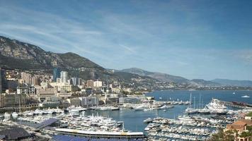 Yachten und Boote im das Hafen von Monaco, Französisch Riviera video