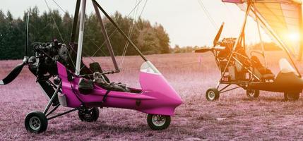 Motorized hang glider photo