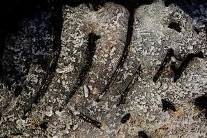 nteresting abstract background with ice close-up on a frozen puddle photo