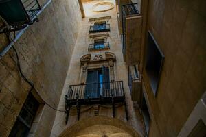 historic tenement house in Alicante on a summer day landmark photo