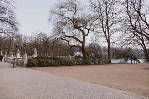 landscape from polish bathroom park in poland on a cold autumn winter day photo